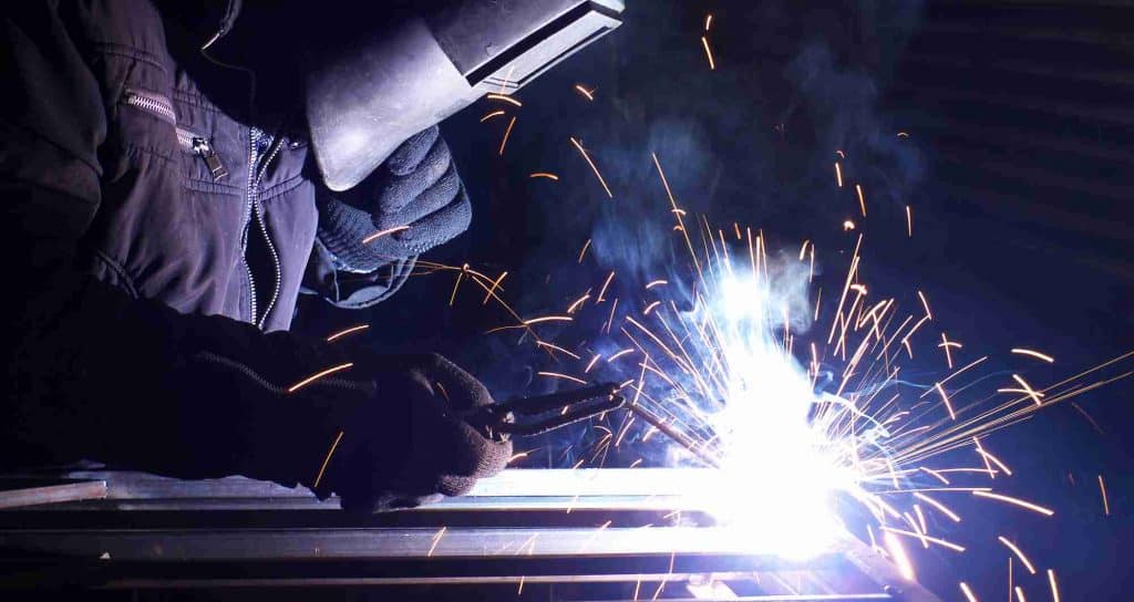 metal fabrication welding man