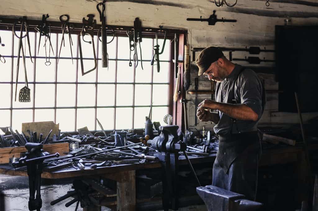 preparing tools for metal work